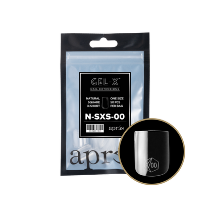 Natural Square Extra Short Refill Tips