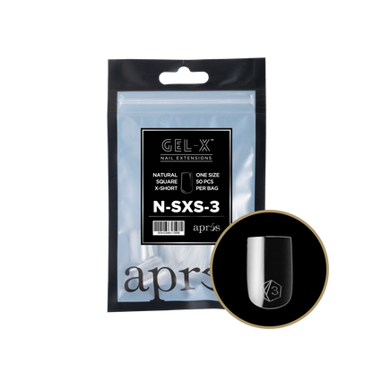Natural Square Extra Short Refill Tips