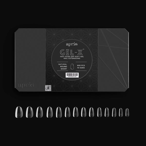 GEL-X TIPS 2.0 NATURAL ROUND 600 PCS