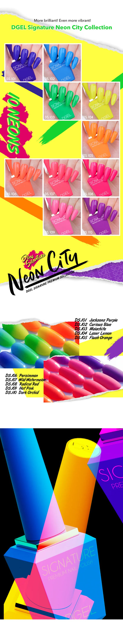 Dgel Signature Neon City Collection
