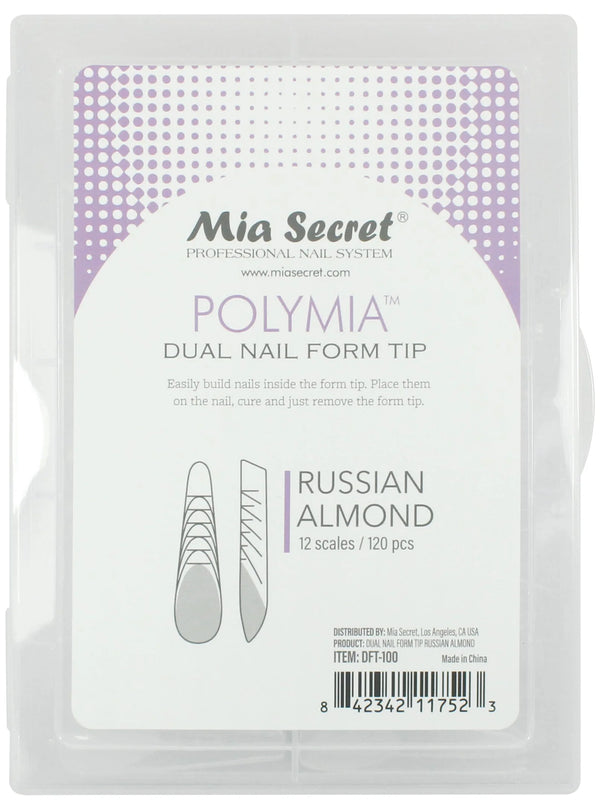 Polymia Dual Nail Form Tips - Russian Almond