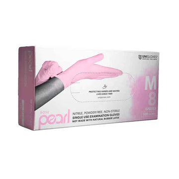 ROSE PEARL GLOVES ACETONE RESISTANT