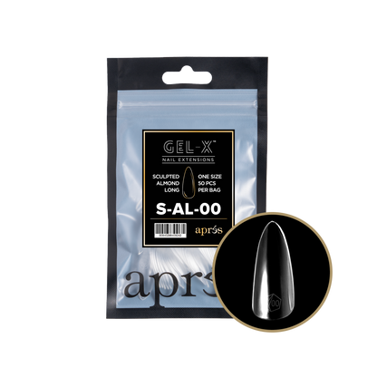 Sculpted Almond Long Refill Tips