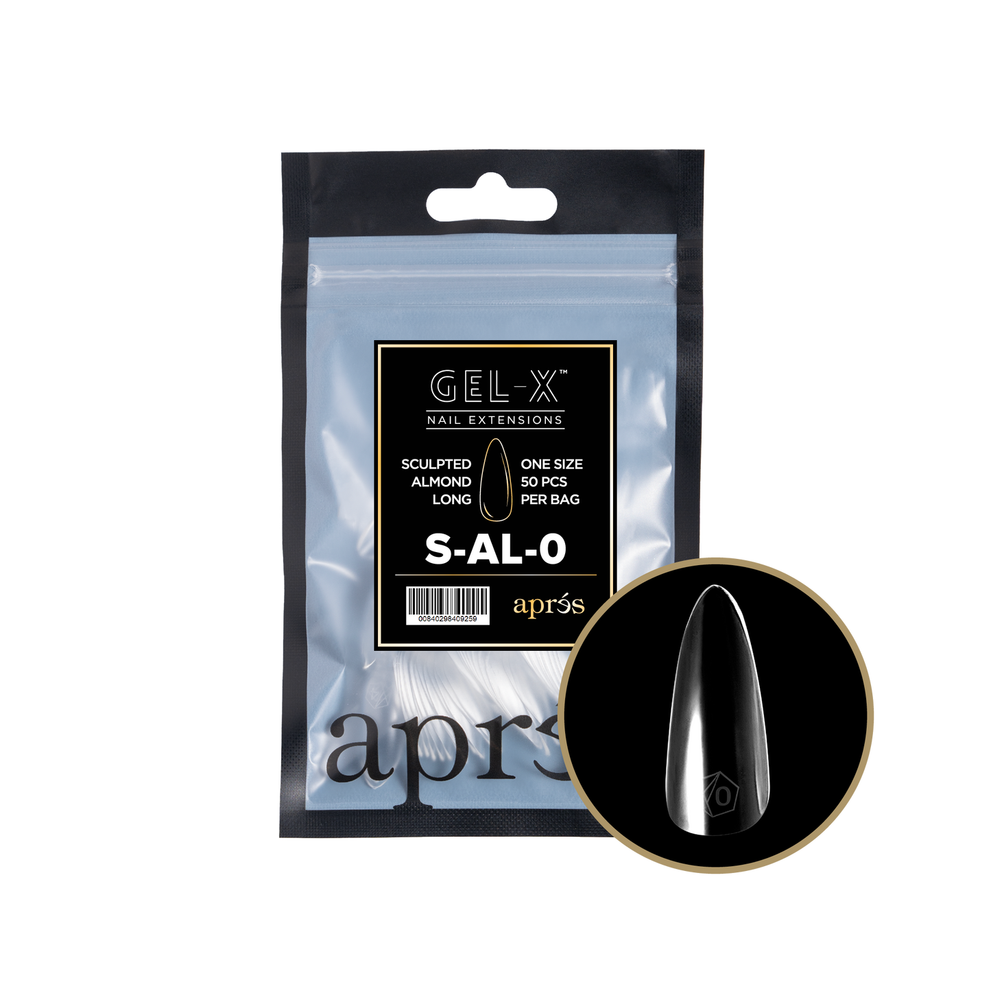 Sculpted Almond Long Refill Tips