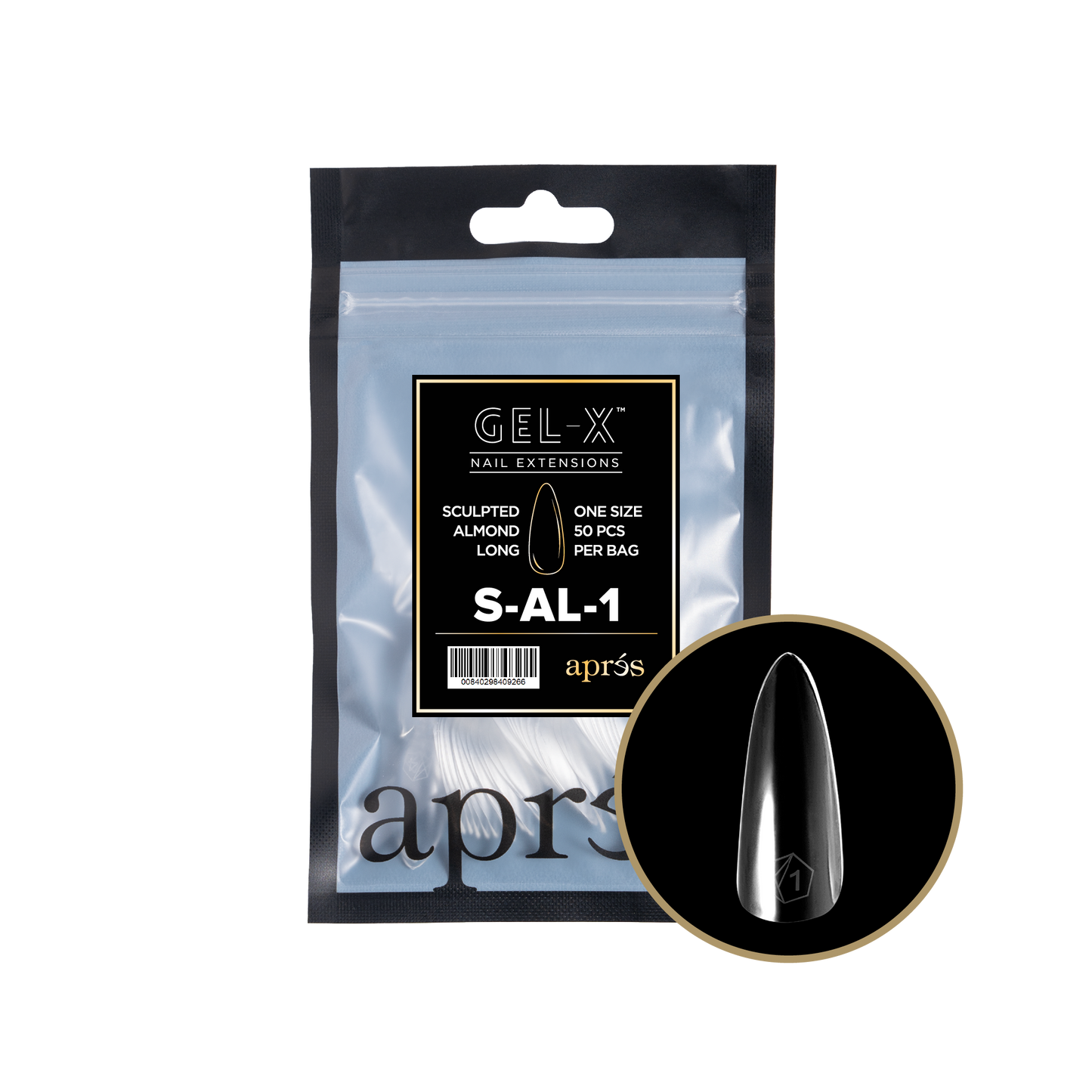 Sculpted Almond Long Refill Tips