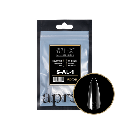 Sculpted Almond Long Refill Tips