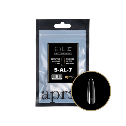 Sculpted Almond Long Refill Tips