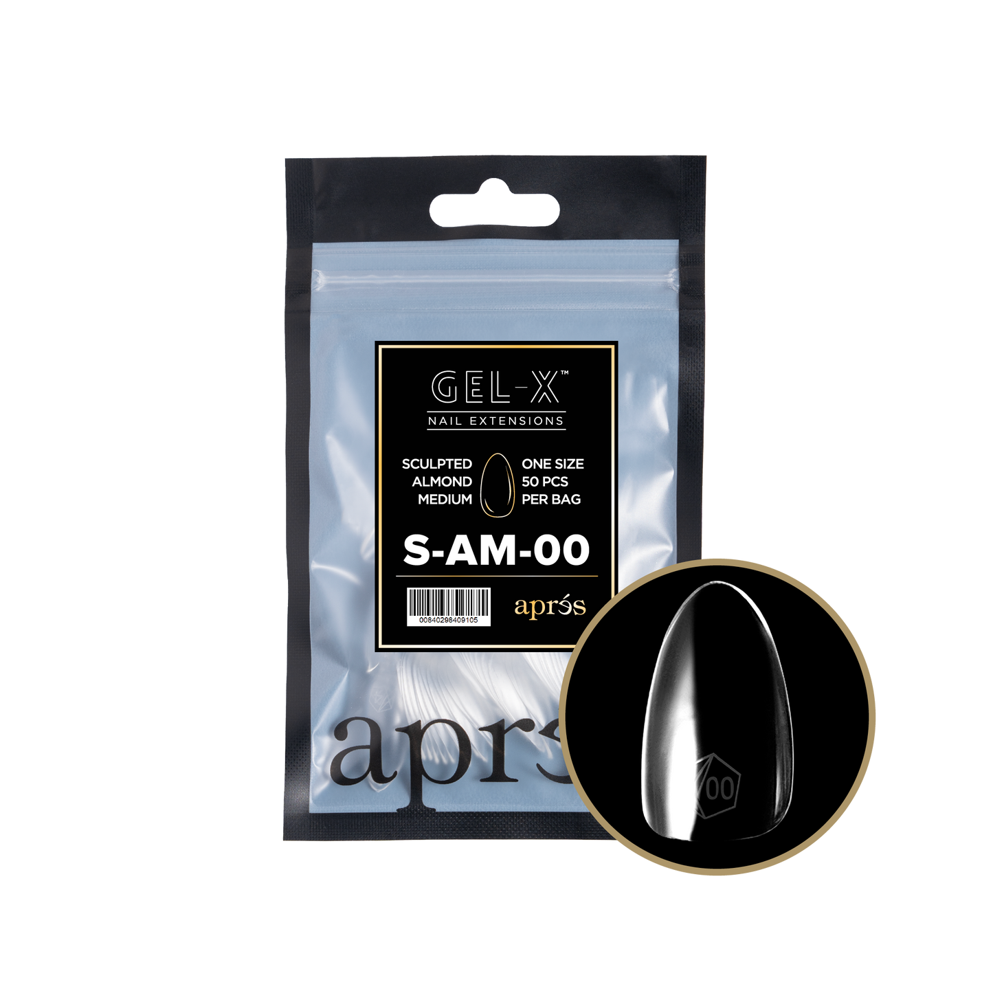Sculpted Almond Medium Refill Tips