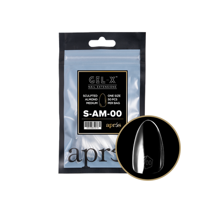 Sculpted Almond Medium Refill Tips