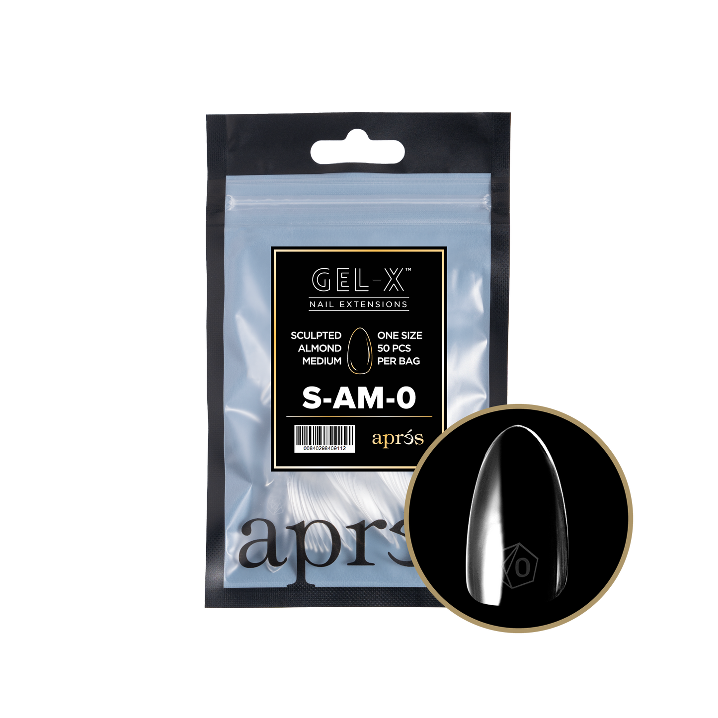 Sculpted Almond Medium Refill Tips