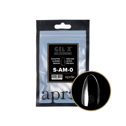 Sculpted Almond Medium Refill Tips