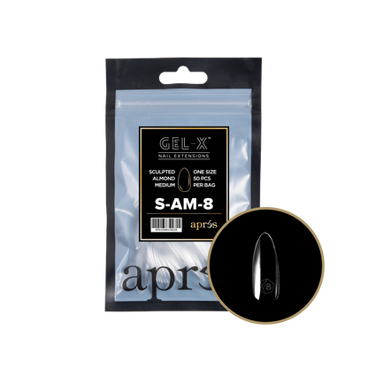 Sculpted Almond Medium Refill Tips