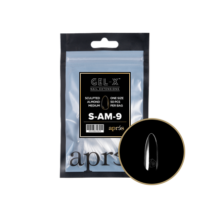 Sculpted Almond Medium Refill Tips