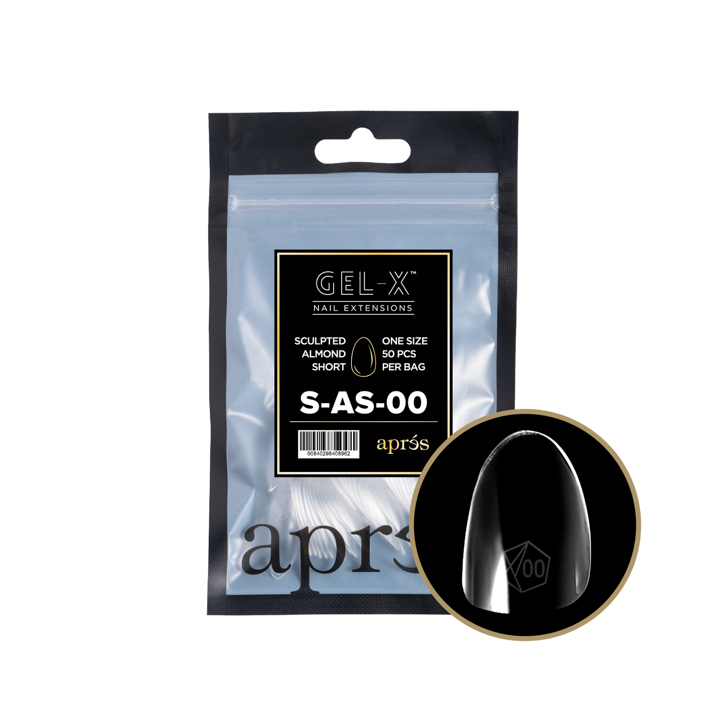 Sculpted  Almond Short Refill Tips