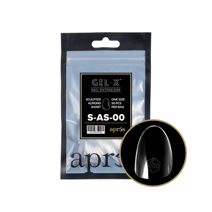 Sculpted  Almond Short Refill Tips