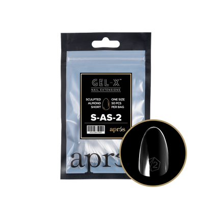 Sculpted  Almond Short Refill Tips