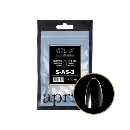 Sculpted  Almond Short Refill Tips