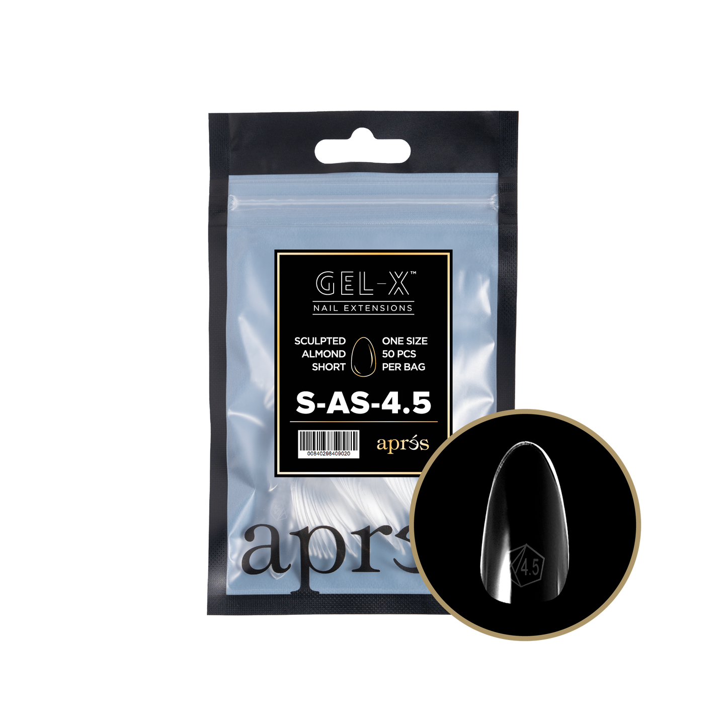 Sculpted  Almond Short Refill Tips