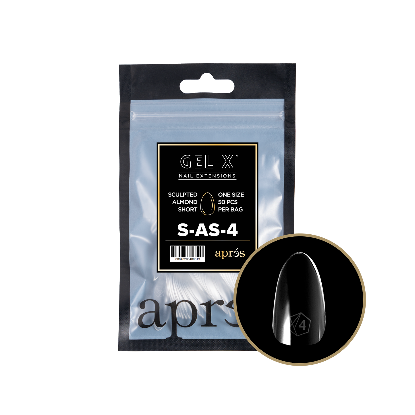 Sculpted  Almond Short Refill Tips