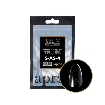 Sculpted  Almond Short Refill Tips