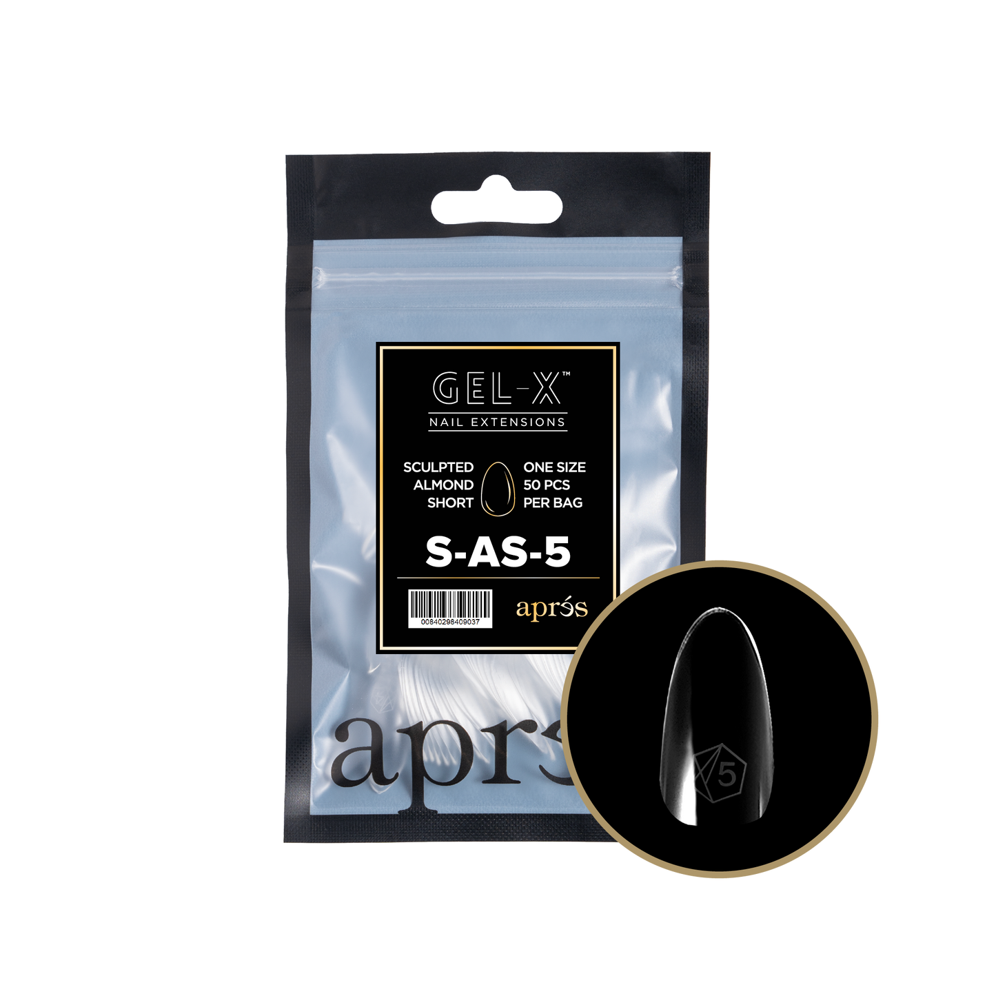 Sculpted  Almond Short Refill Tips