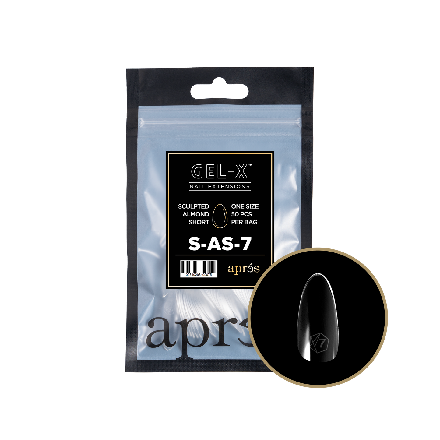 Sculpted  Almond Short Refill Tips