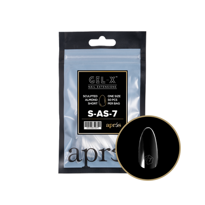 Sculpted  Almond Short Refill Tips