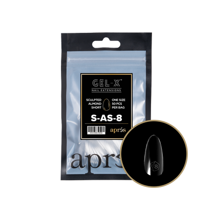 Sculpted  Almond Short Refill Tips