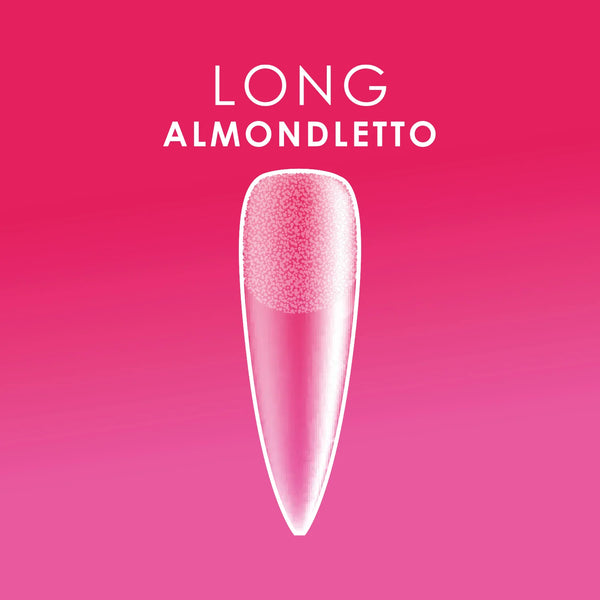 SOFT GEL TIPS ALMONDLETTO LONG