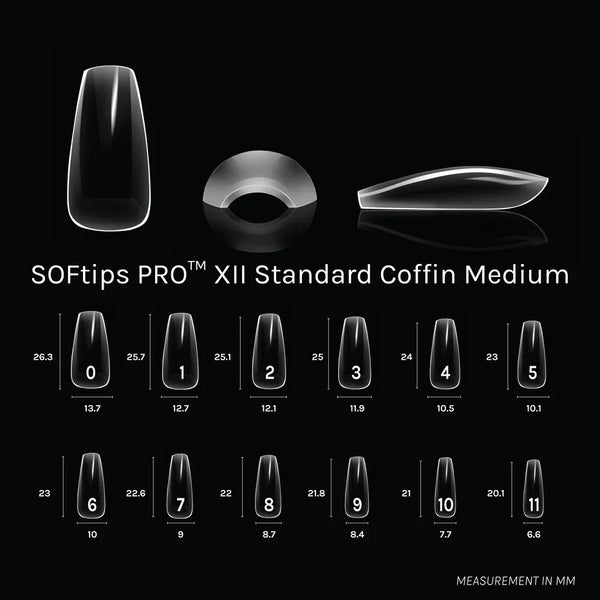 SOFTIPS PRO™ XII - Standard Coffin Medium