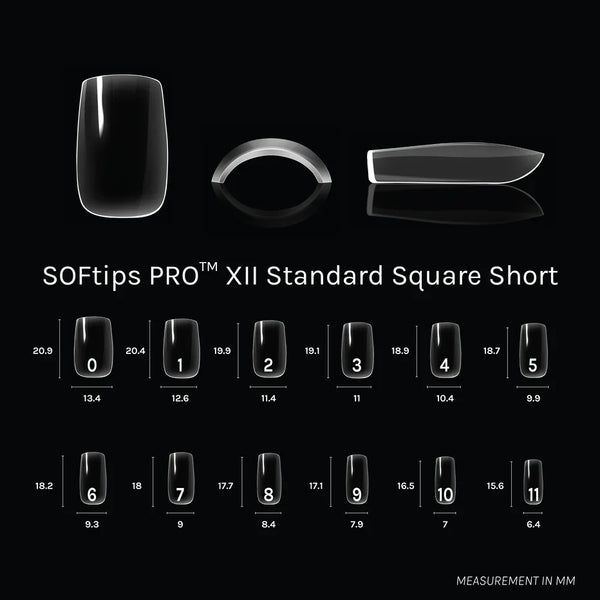 SOFTIPS PRO™ XII - Standard Square Short