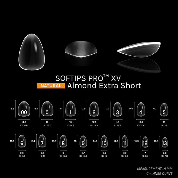 SOFTIPS PRO™ XV NATURAL - ALMOND EXTRA SHORT