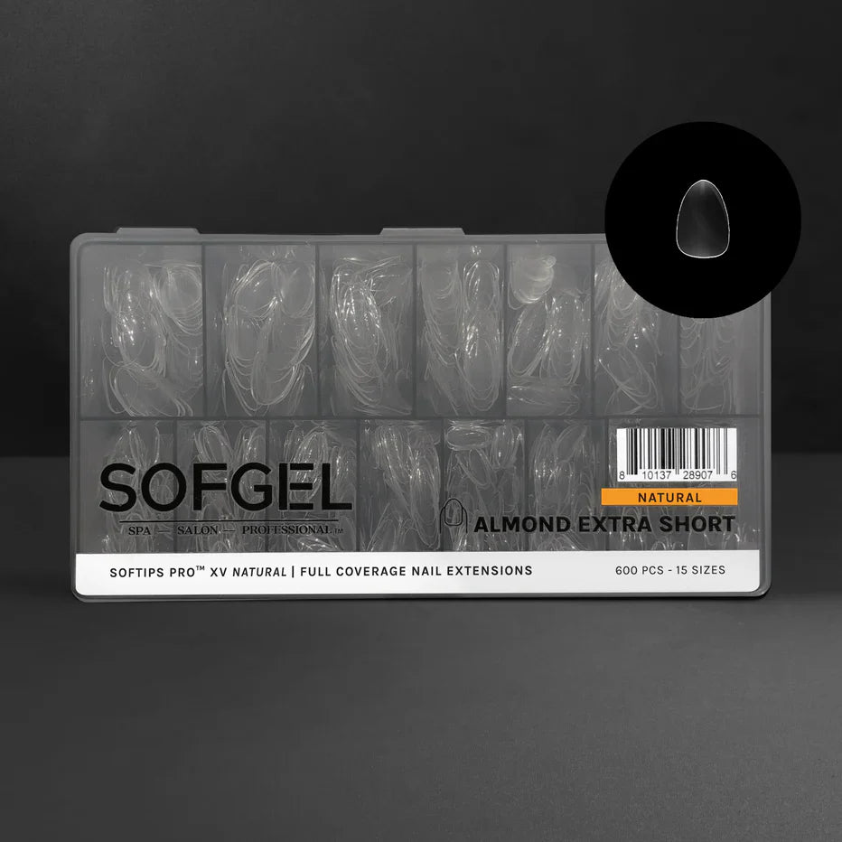 SOFTIPS PRO™ XV NATURAL - ALMOND EXTRA SHORT