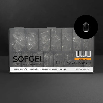 SOFTIPS PRO™ XV NATURAL - ROUND EXTRA SHORT
