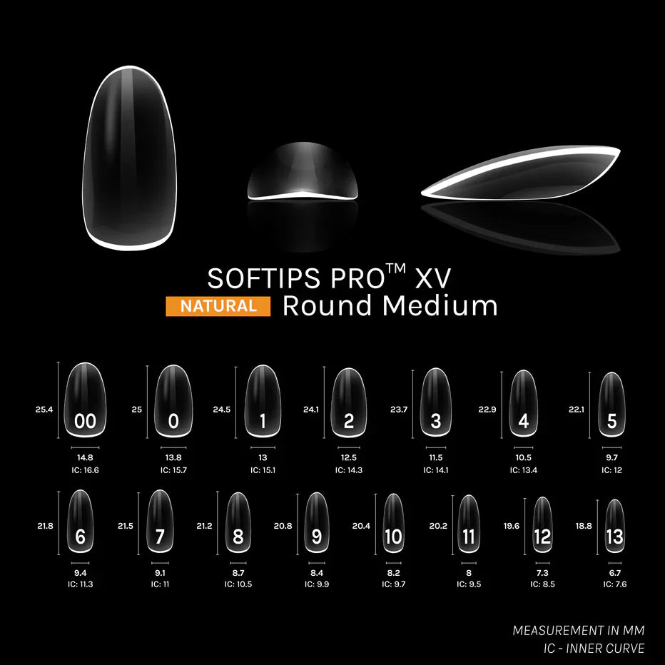 SOFTIPS PRO™ XV NATURAL - ROUND MEDIUM
