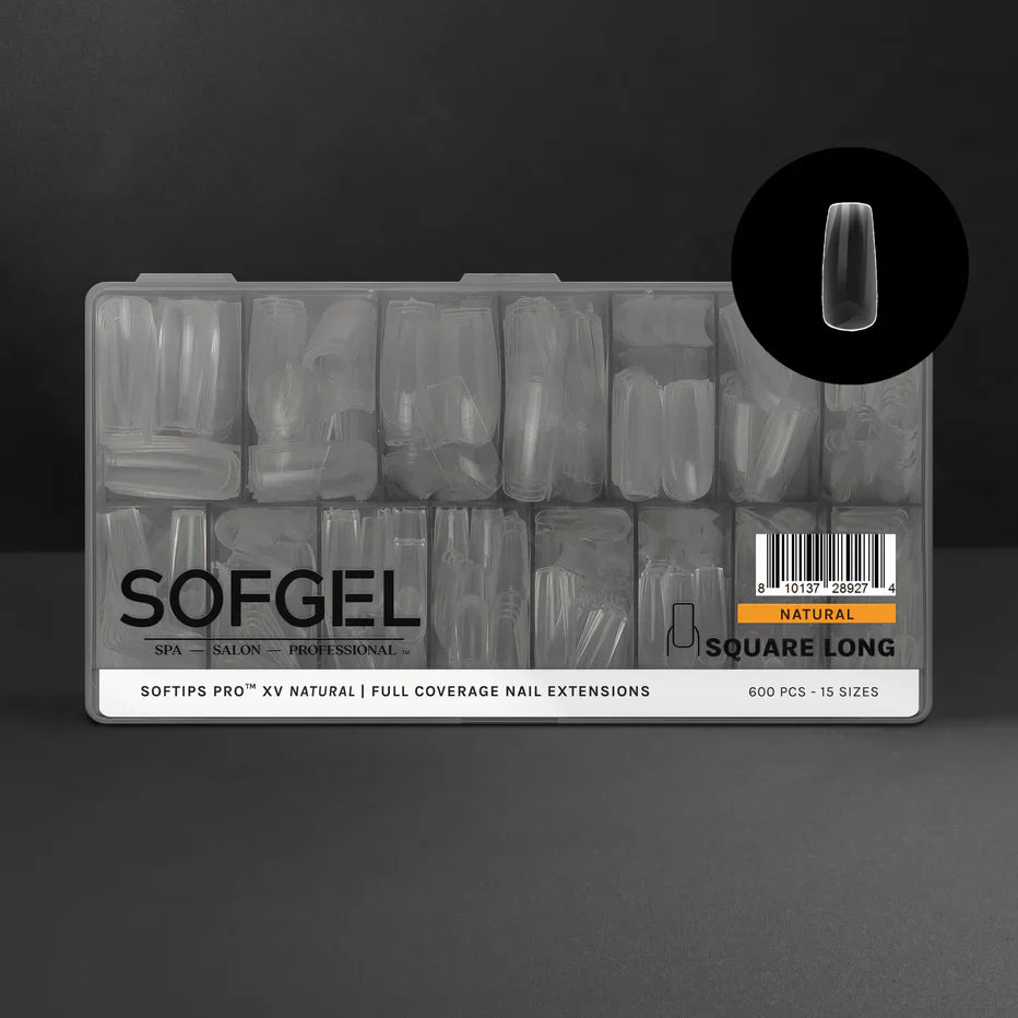 SOFTIPS PRO™ XV NATURAL - SQUARE LONG