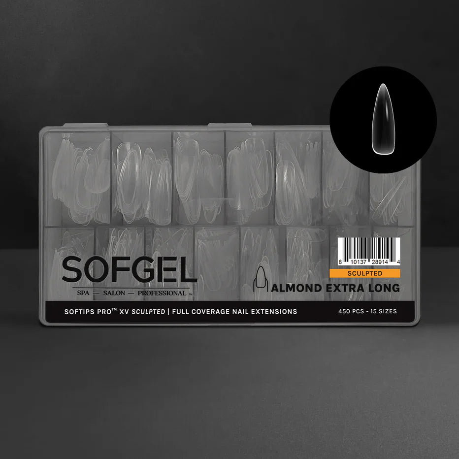 SOFTIPS PRO™ XV SCULPTED - ALMOND EXTRA LONG