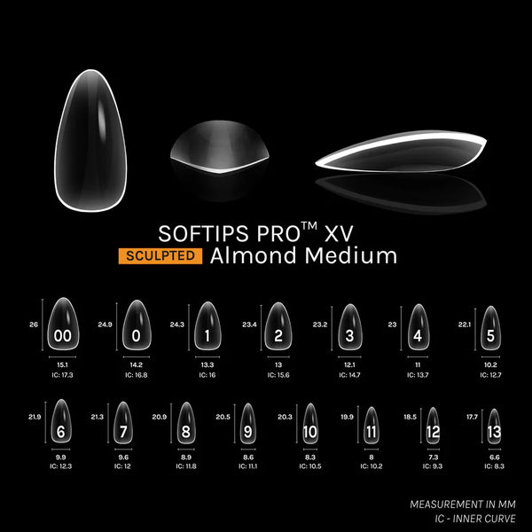 SOFTIPS PRO™ XV SCULPTED - ALMOND MEDIUM