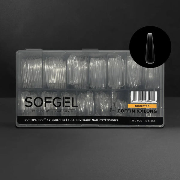 SOFTIPS PRO™ XV SCULPTED - COFFIN EXTRA EXTRA LONG