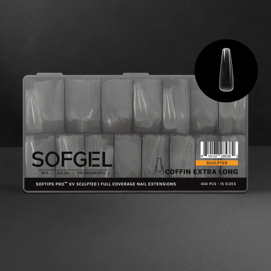 SOFTIPS PRO™ XV SCULPTED - COFFIN EXTRA LONG