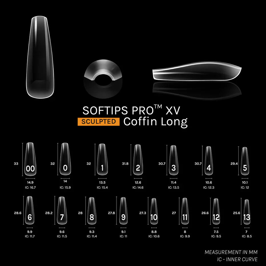 SOFTIPS PRO™ XV SCULPTED - COFFIN LONG