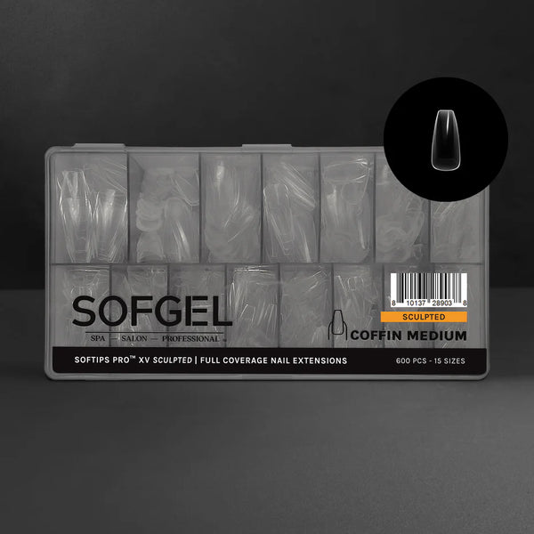 SOFTIPS PRO™ XV SCULPTED - COFFIN MEDIUM