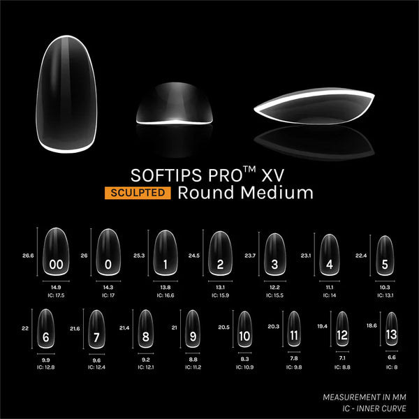 SOFTIPS PRO™ XV SCULPTED - ROUND MEDIUM