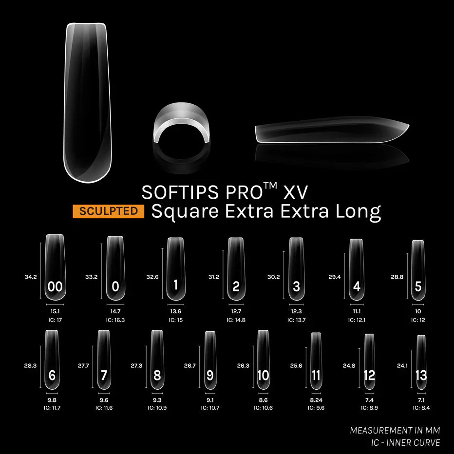 SOFTIPS PRO™ XV SCULPTED - SQUARE EXTRA EXTRA LONG