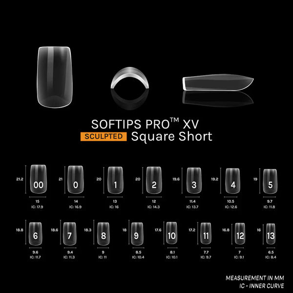 SOFTIPS PRO™ XV SCULPTED - SQUARE SHORT