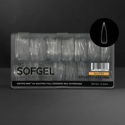 SOFTIPS PRO™ XV SCULPTED - STILETTO EXTRA EXTRA LONG