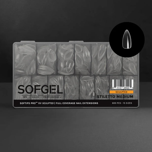 SOFTIPS PRO™ XV SCULPTED - STILETTO MEDIUM