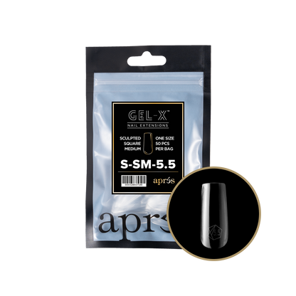 Sculpted Square Medium Refill Tips