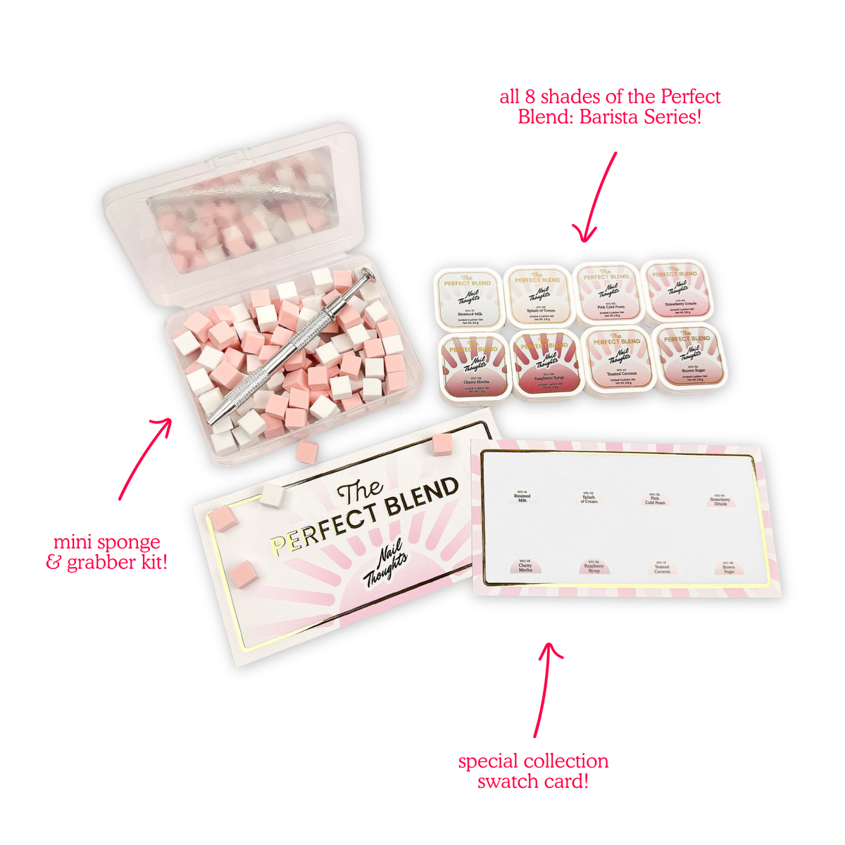 The Perfect Blend Ombré Cushion Gel (+ Mini Sponge & Grabber Kit!) - Coffee Series Full Set