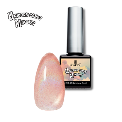 Unicorn Candy Magnet UCM-03 Rainbow Coral